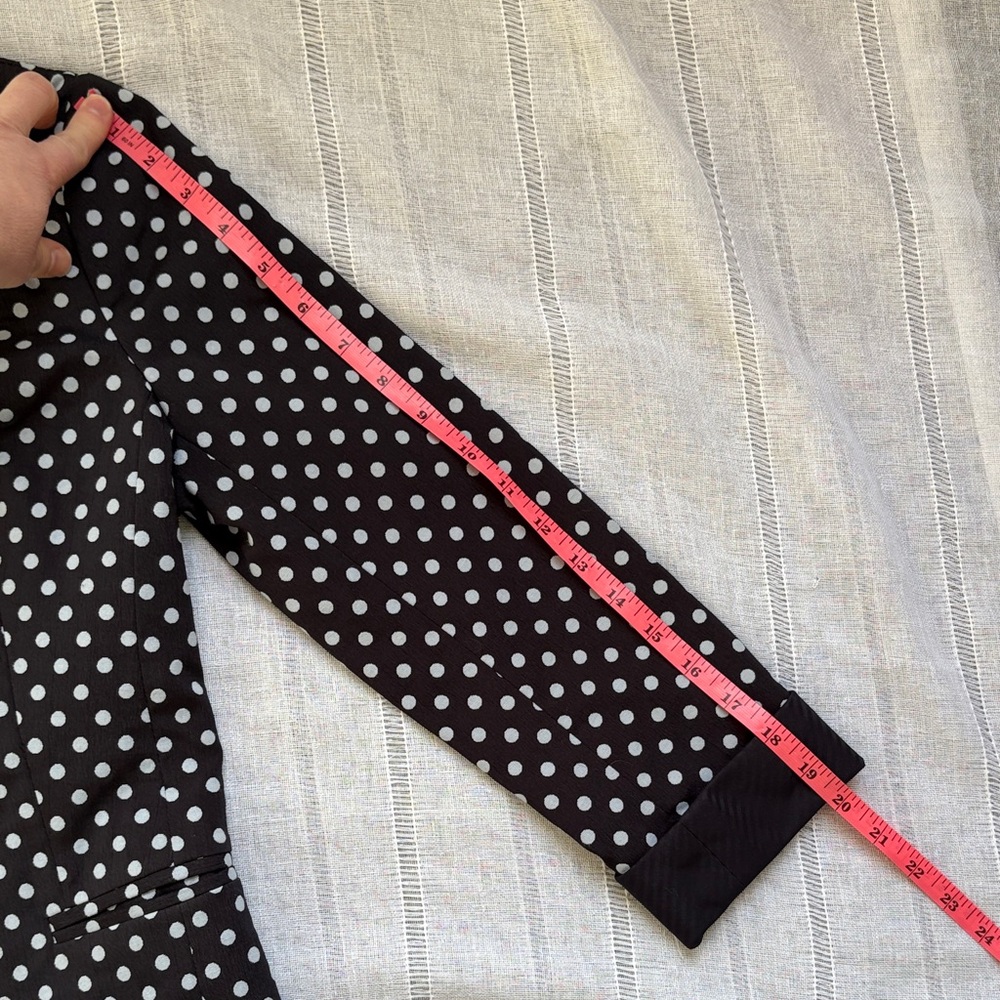 The Limited Navy and White Polka Dot Blazer - Picture 15 of 15